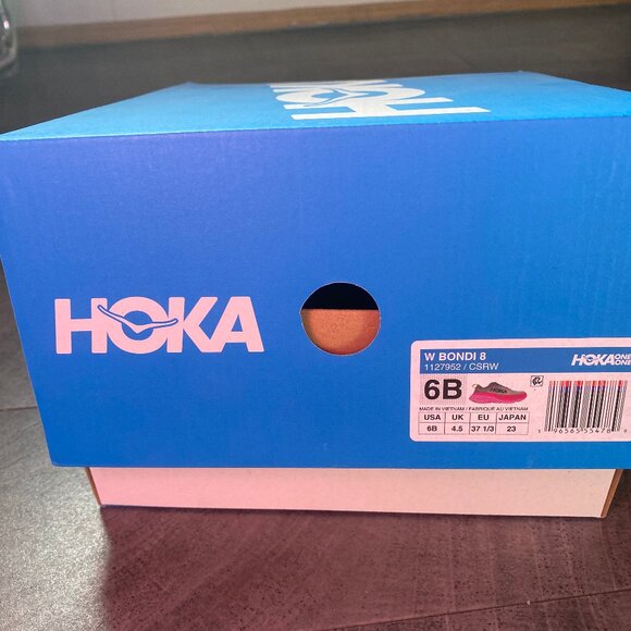 Women's Hoka Bondi 8 Castlerock/Strawberry Mesh Size 6 EUC - Picture 5 of 8